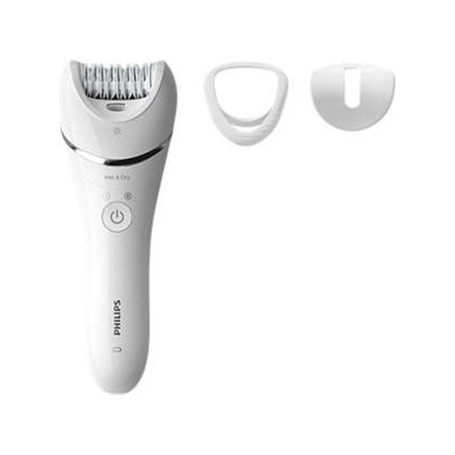 Philips Wet & Dry Epilator Series 8000 with 3 Accessories - White (Photo: 2)